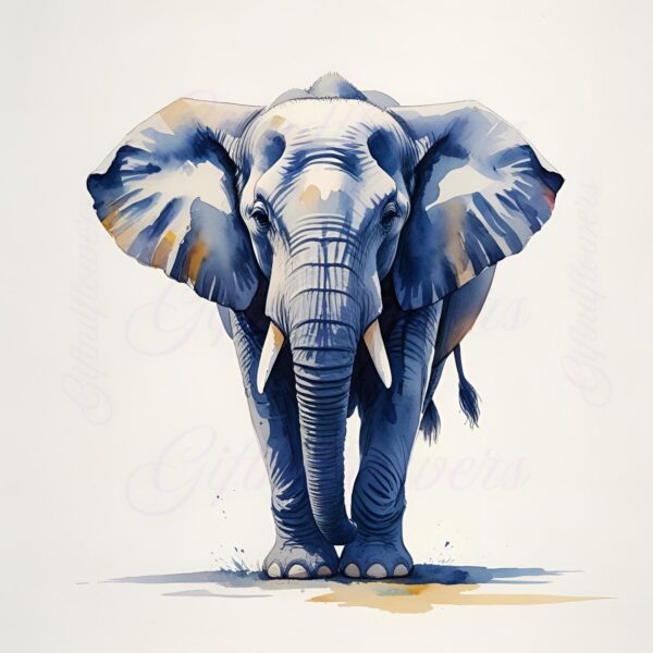 Watercolor Elephant Clipart Bundle – 20 PNG Images – Artistic Elephant Art for Crafts & Decor – Instant Digital Download - Image 4